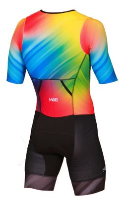Mako Pro Set-In Fade Out Rainbow Men's Triathlon Suit