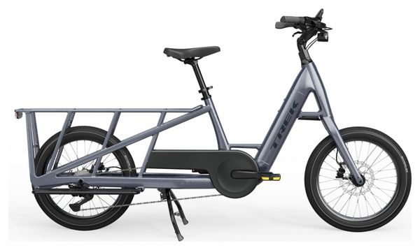 Trek Fetch+ 2 Shimano Deore 10V 500Wh 20'' Grijs 2023 Elektrische Longtail Cargo Bike