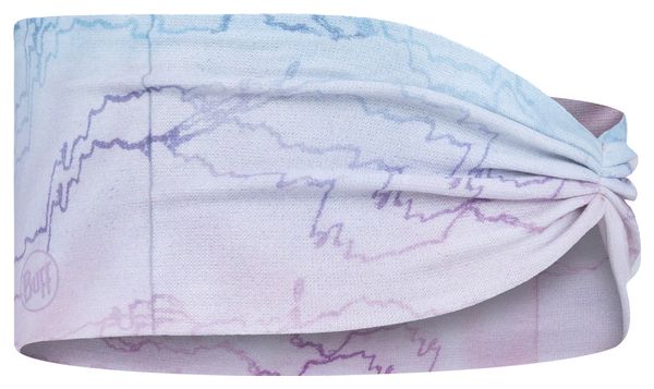 Bandeau Buff Coolnet UV Ellipse Bleu/Rose Clair