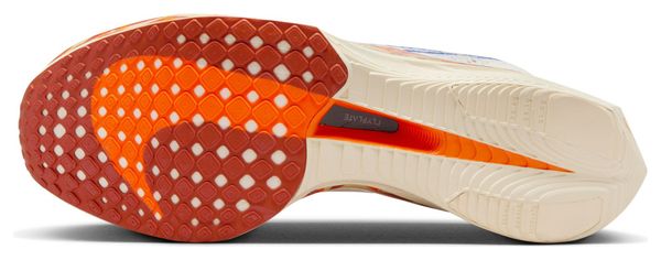 Nike ZoomX Vaporfly Next% 3 Premium Beige Blauw Oranje Hardloopschoenen