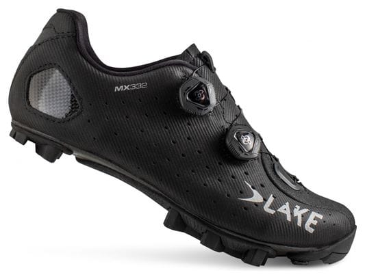 Zapatillas de carretera Lake MX332-X negras / plateadas
