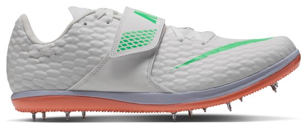 Zapatillas de atletismo Nike High Jump Elite Blanco/Verde/Naranja Unisex