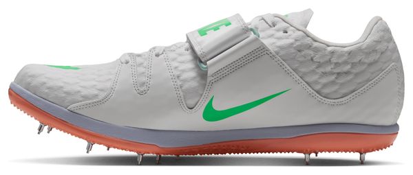 Zapatillas de atletismo Nike High Jump Elite Blanco/Verde/Naranja Unisex