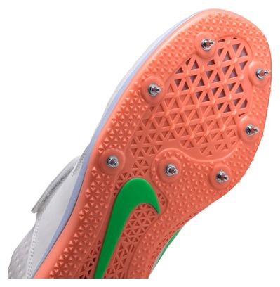 Zapatillas de atletismo Nike High Jump Elite Blanco/Verde/Naranja Unisex