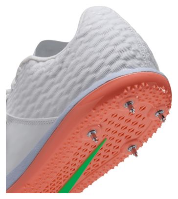 Zapatillas de atletismo Nike High Jump Elite Blanco/Verde/Naranja Unisex