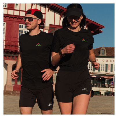 BV Sport Light Running T-Shirt, Basque Country, Black, Unisex