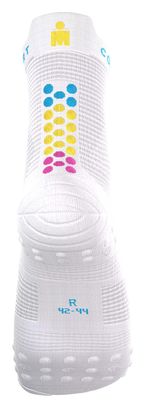 Calzini Compressport Pro Racing v4.0 Run High Ironman 2026 Bianco