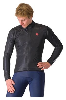 Castelli Squall Shell Windbreaker Jacket Black/Silver