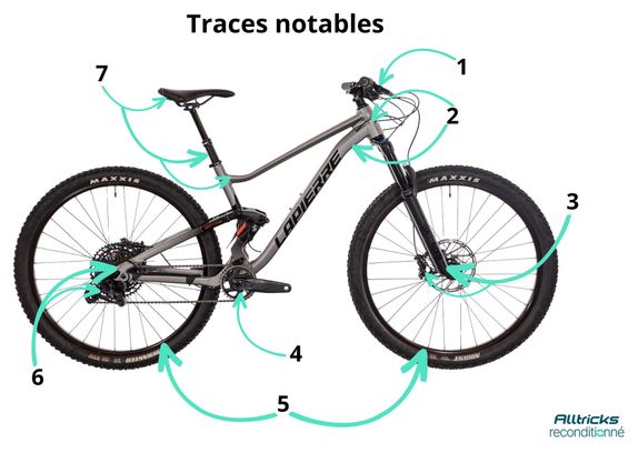 Produit Reconditionné - VTT Tout-Suspendu Lapierre Zesty TR 5.9 Sram NX/GX Eagle 12V Gris 29' 2023