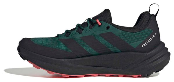 adidas Terrex Free Hiker 3 GTX Men's Hiking Shoes - Black/Green