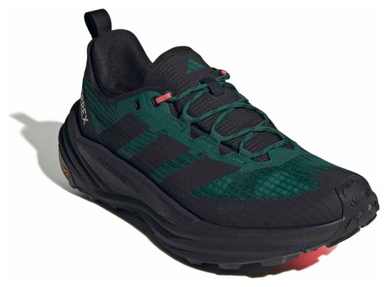 adidas Terrex Free Hiker 3 GTX Men's Hiking Shoes - Black/Green