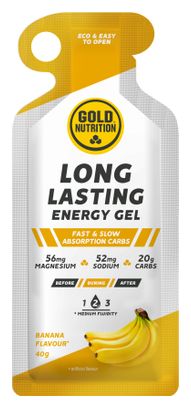 Gel énergétique GoldNutrition Long Lasting Gel Banane - 40g
