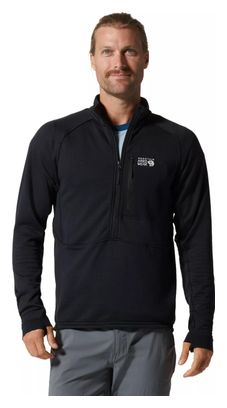 Mountain Hardwear Polartec Power Grid Half Zip Fleece Schwarz