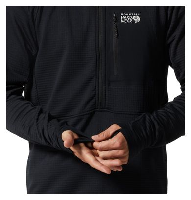 Mountain Hardwear Polartec Power Grid Half Zip Fleece Schwarz