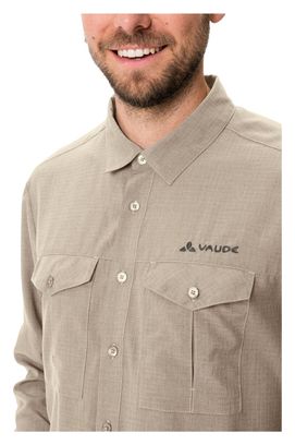 Langarmshirt Vaude Rosemoor II Beige