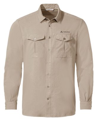 Vaude Rosemoor II Beige Shirt Met Lange Mouwen