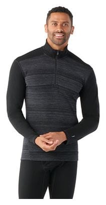 Smartwool Men's Classic Thermal Merino 1/2 Zip Baselayer Black/Gray