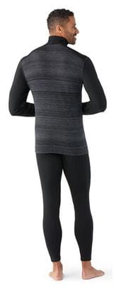 Smartwool Men's Classic Thermal Merino 1/2 Zip Baselayer Black/Gray