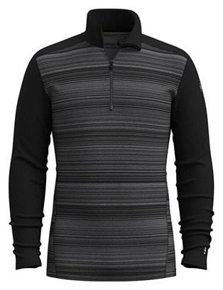 Smartwool Men's Classic Thermal Merino 1/2 Zip Baselayer Black/Gray