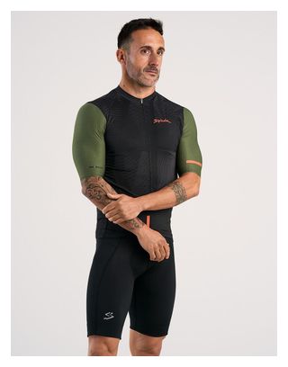 Maillot de manga corta Spiuk Searchers Negro/Verde