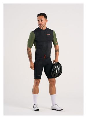 Maillot de manga corta Spiuk Searchers Negro/Verde