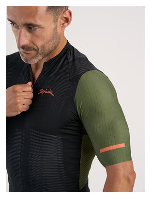 Maillot de manga corta Spiuk Searchers Negro/Verde