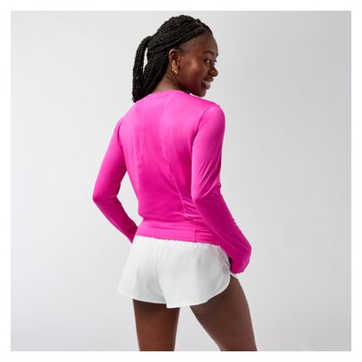 Maglia Brooks Sprint Free 3.0 a manica lunga rosa da donna