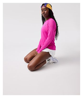Maglia Brooks Sprint Free 3.0 a manica lunga rosa da donna
