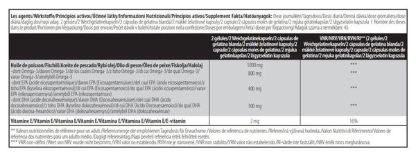 Mega Omega 3 (90 Caps) - Biotech Usa - Oméga 3