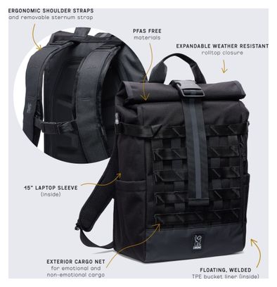 Chrome Barrage Rugzak 18L Groen
