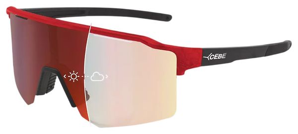 Occhiali Cébé Outflow 2 Lite fotocromatici Nero/Rosso