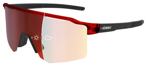 Gafas Cébé Outflow 2 Lite fotocromáticas negro/rojo