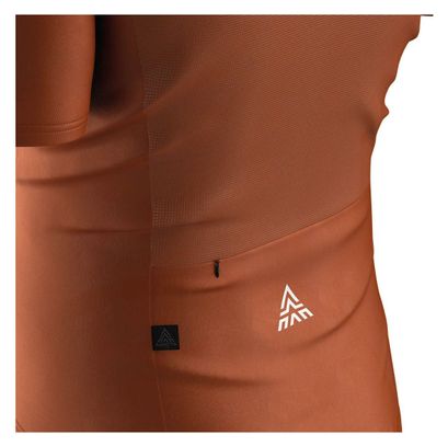 Adicta Lab Camisa Quartz Tech S/S Marrón Ladrillo