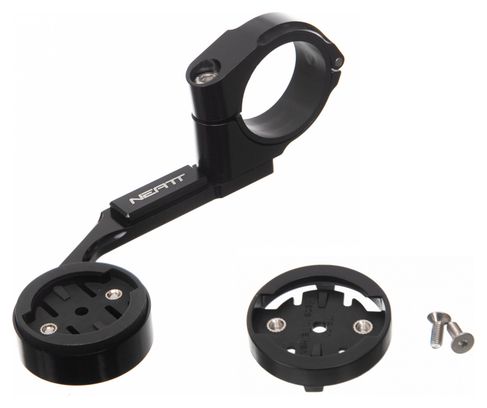 Neatt Aluminium Bar Mount for Garmin GPS Black + Bryton Adapter