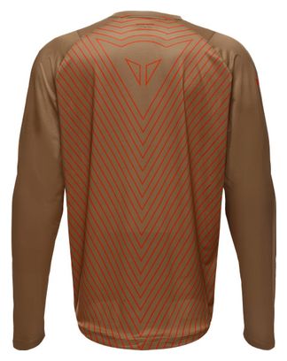 Maglia Dainese HgAER a manica lunga marrone/rosso