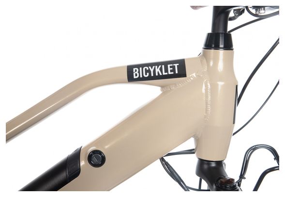 Vélo de Ville Électrique Bicyklet Camille Shimano Acera/Altus 8V 504 Wh 700 mm Beige Ivoire - Produit Reconditionné
