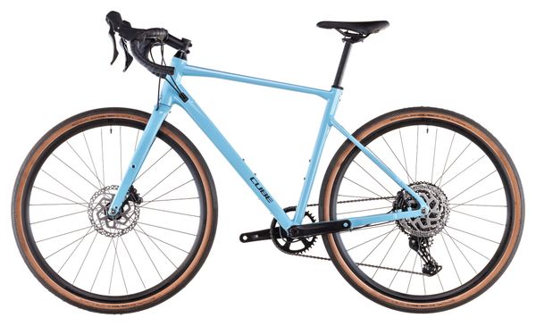 Vélo de Gravel Cube Nuroad Pro Shimano Cues 11V 700 mm Bleu Maya 2025