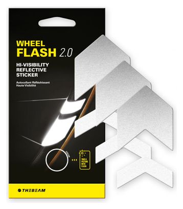 WHEEL FLASH 2.0 Silver | Réflecteurs pour roue de vélo