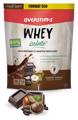 Boisson Protéinée Overstims Whey Isolate Chocolat Noisette 720g