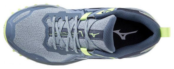 Chaussures de Trail Running Femme Mizuno Wave Mujin 8 Bleu Vert