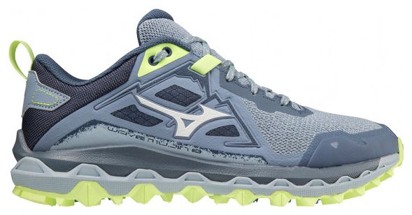 Chaussures de Trail Running Femme Mizuno Wave Mujin 8 Bleu Vert