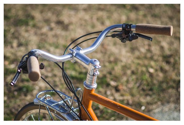 Guidon VéloOrange Tourist Handlebar 25.4 mm Argent