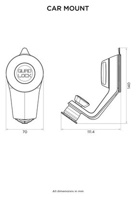 Quad Lock Car Mount V5