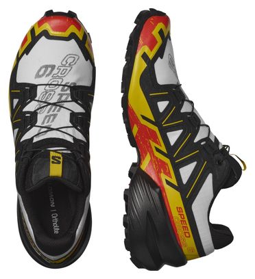 Chaussures de Trail Salomon Speedcross 6 Blanc Rouge Jaune Homme
