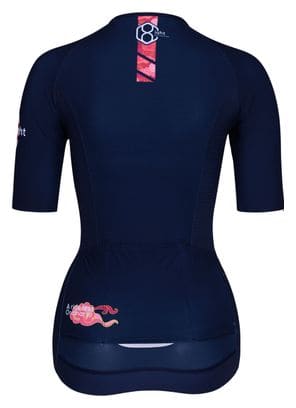 Maillot velo  manches courtes pour femmes blue 8andCounting