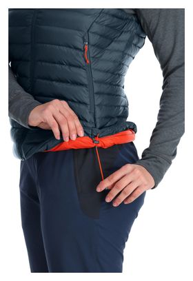 Ärmellose Daunenjacke Frau Rab Microlight Blau L