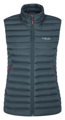 Ärmellose Daunenjacke Frau Rab Microlight Blau L
