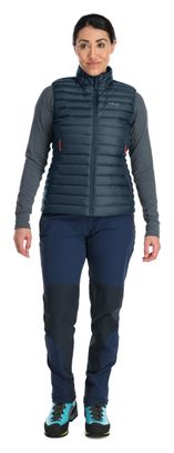 Ärmellose Daunenjacke Frau Rab Microlight Blau L