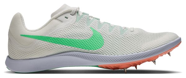 Nike Zoom Rival Distance atletiekschoenen, wit/groen/oranje, unisex