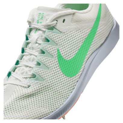 Nike Zoom Rival Distance atletiekschoenen, wit/groen/oranje, unisex